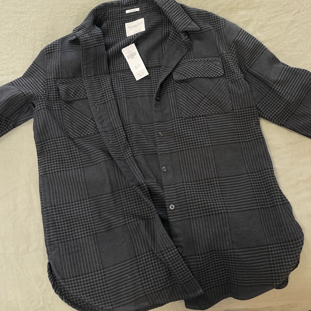Oversized Abercrombie Flannel Jacket